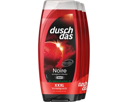 Duschdas Duschgel 3in1 Noire 3 x 225 ml