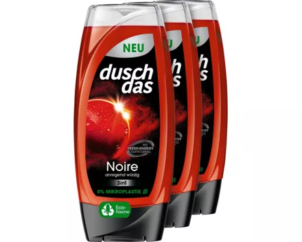 Duschdas Duschgel 3in1 Noire 3 x 225 ml