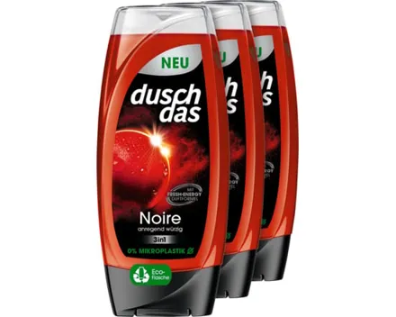 Duschdas Duschgel 3in1 Noire 3 x 225 ml