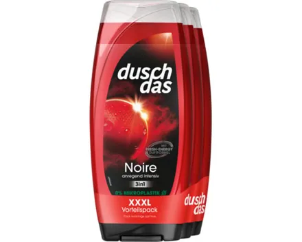 Duschdas Duschgel 3in1 Noire 3 x 225 ml