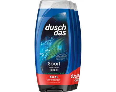 Duschdas Duschgel 3in1 Sport 3 x 225 ml