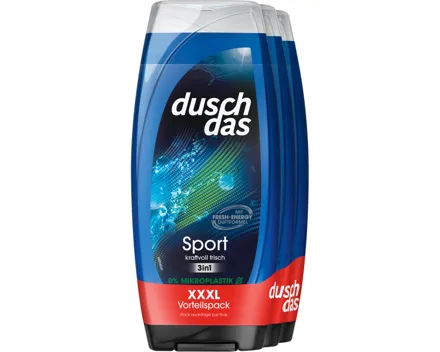 Duschdas Duschgel 3in1 Sport 3 x 225 ml