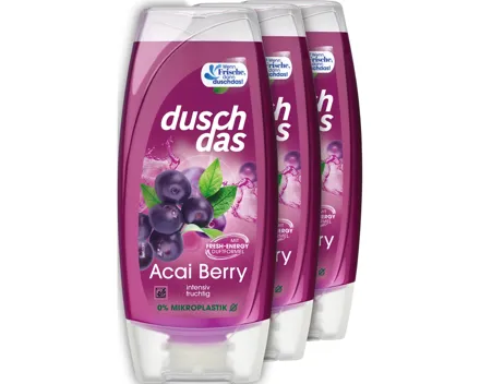 Duschdas Duschgel Acai Berry 3 x 225 ml