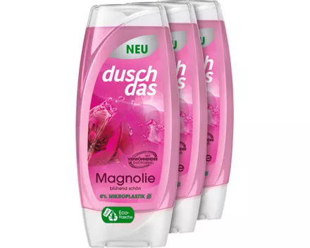 Duschdas Duschgel Magnolie 3 x 225 ml