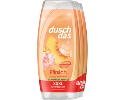 Duschdas Duschgel Pfirsich 3 x 225 ml