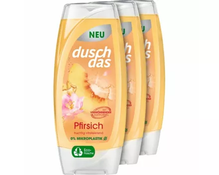 Duschdas Duschgel Pfirsich 3 x 225 ml