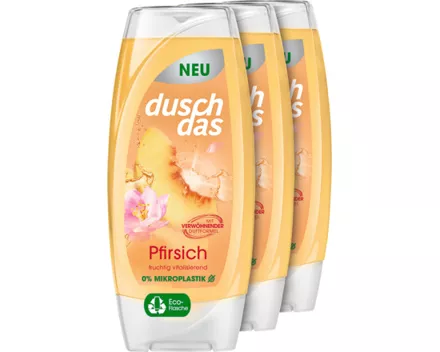 Duschdas Duschgel Pfirsich 3 x 225 ml