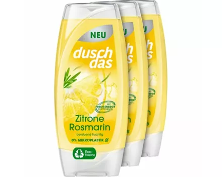 Duschdas Duschgel Zitrone & Rosmarin 3 x 225 ml