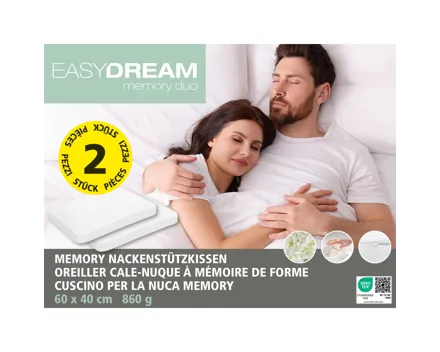 Easy Dream Nackenstützkissen Memory Duo 2er-Set