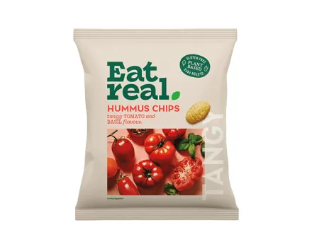Eat Real Chips Hummus Tomate & Basilikum