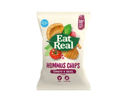 Eat Real Chips Hummus Tomate & Basilikum