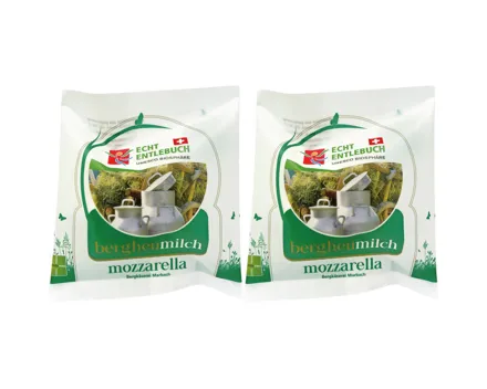 Echt Entlebuch Bergheumilch Mozzarella 2x 125g