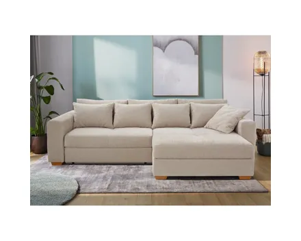 Ecksofa Kampen Stoff beige