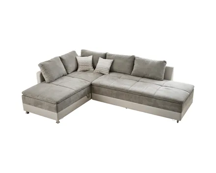 Ecksofa Modena Kunstleder/Microfaser greige