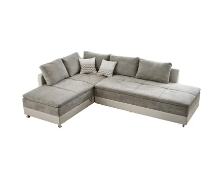 Ecksofa Modena Kunstleder/Microfaser greige