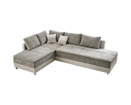 Ecksofa Modena Kunstleder/Microfaser greige