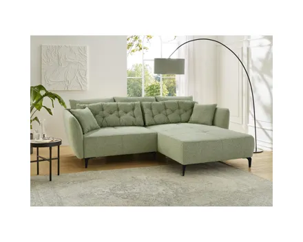 Ecksofa Oslo Stoff salbei