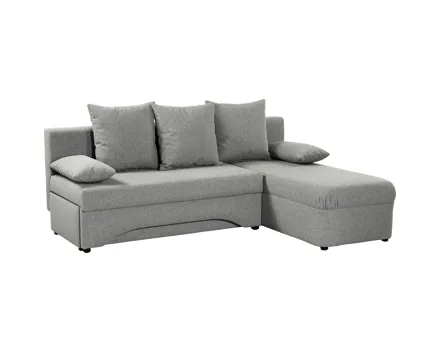 Ecksofa Pula Stoff grau