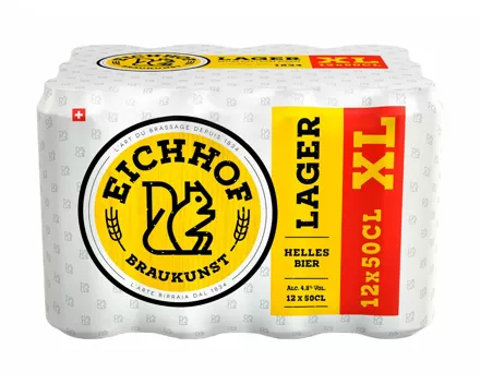 Eichhof Lagerbier 4,8% Vol. (Aktion nur in der Deutschschweiz gültig)