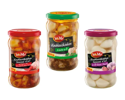 Eingelegte Knoblauchzehen