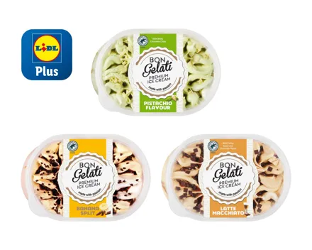 Eis gestrudelt