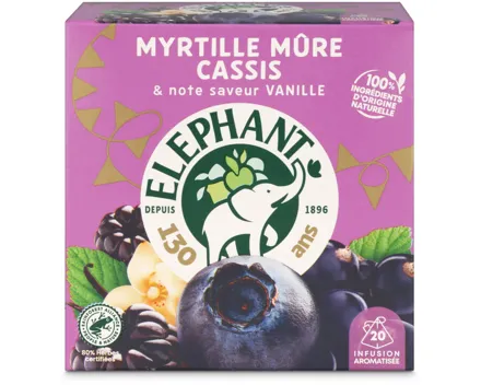 Elephant Blackberry Blueberry 20 Beutel