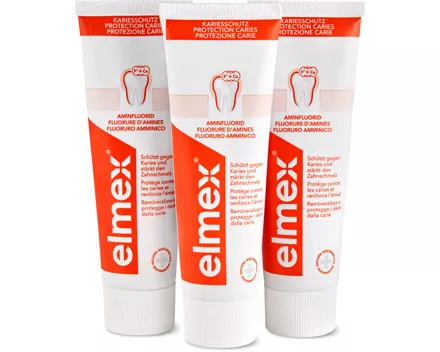 Elmex-Kariesschutz- oder -Sensitive-Zahnpasta