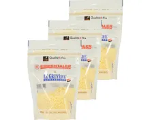 Emmentaler & Gruyère Reibkäse 3x 130g