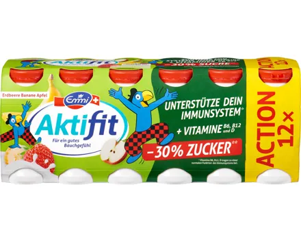 Emmi Aktifit Joghurtdrink Erdbeere-Banane-Apfel