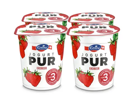 Emmi Joghurt Pur Erdbeer 4x150g