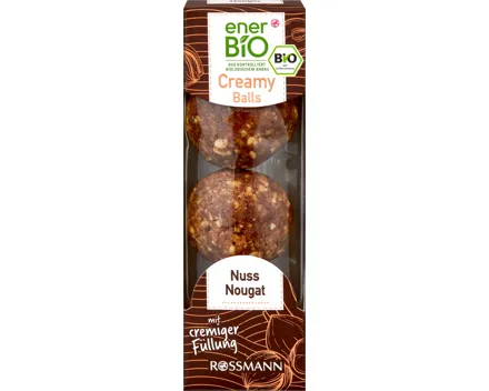 EnerBiO Creamy Balls Nuss-Nougat