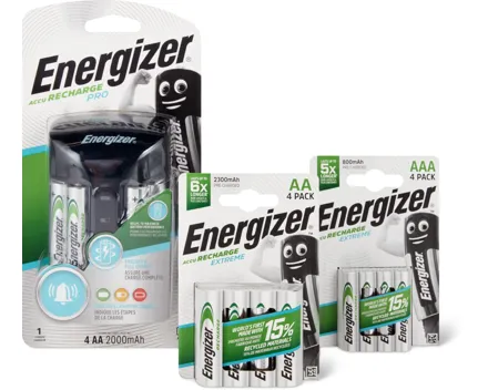 Energizer-Akkus und -Ladegeräte