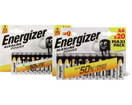 Energizer Alkaline Power Batterien AA oder AAA