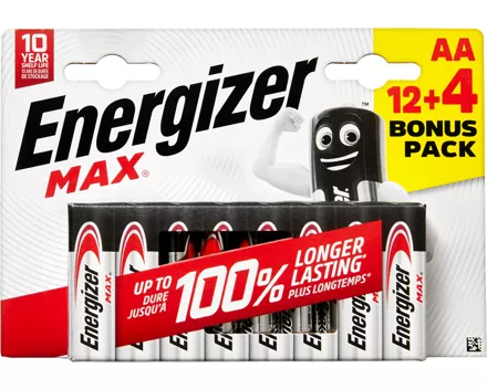 Energizer Max Batterien AA