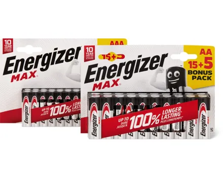 Energizer Max Batterien AA oder AAA