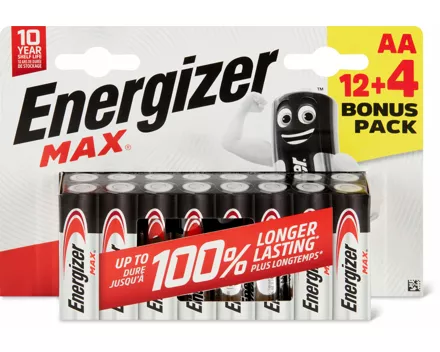 Energizer Max Batterien AA oder AAA