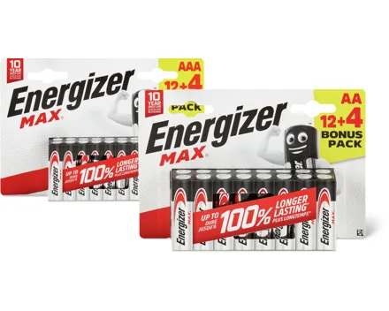Energizer Max Batterien AA oder AAA