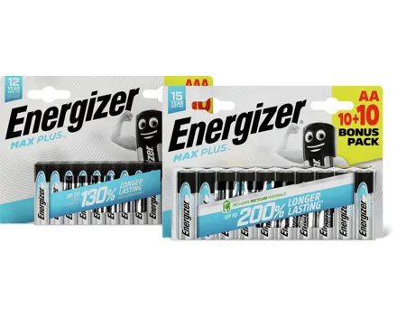 Energizer Max Plus Batterien AA oder AAA