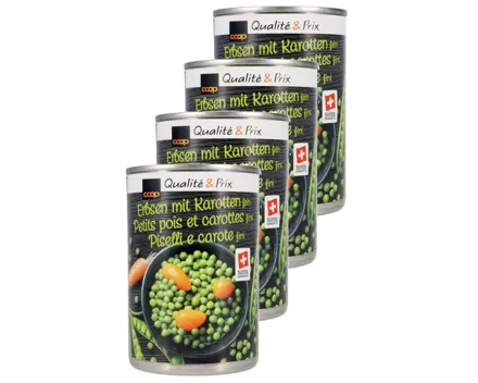 Erbsen & Karotten fein 4x260g