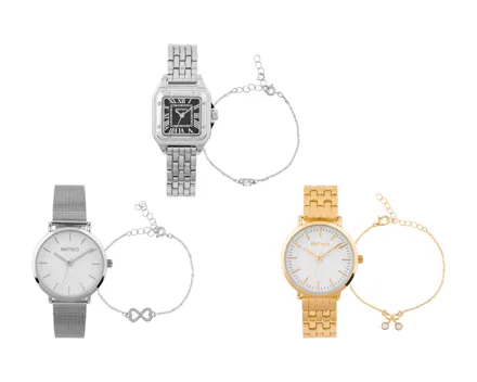 Esmara Armbanduhr-Schmuckset