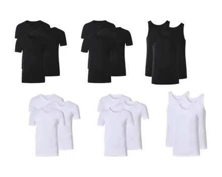 Esmara Feinripp-Achselhemden/Unterziehshirts, 3er-Set