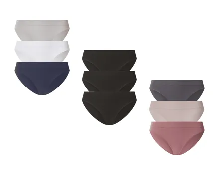 Esmara Gerippte Slips, 3er-Set