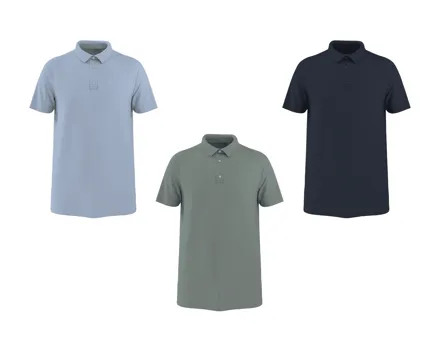 ESMARA MEN Premium-Poloshirt mit Leinen