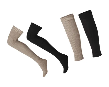 Esmara Overknee-Strümpfe/Stulpen, 2-tlg.