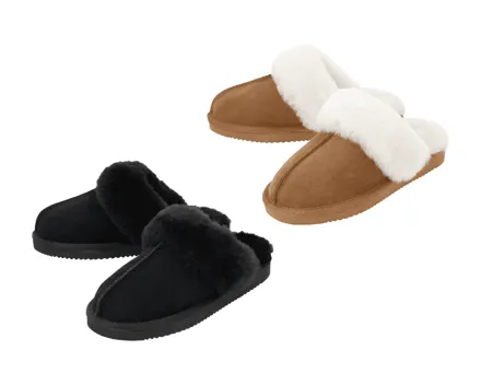 Esmara Premium-Lammfellhausschuhe