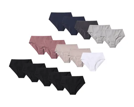 Esmara Slips mit hoher Taille, 5er-Set