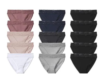 Esmara Slips mit Spitze, 5er-Set