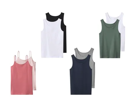 Esmara Spaghettitops/Unterhemden, 2er-Set