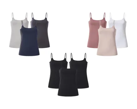 Esmara Spaghettiträgerhemden, 3er-Set