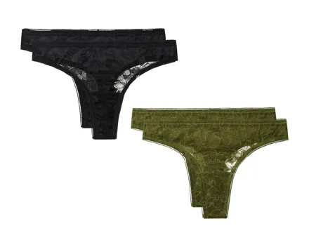 Esmara Strings mit Spitze, 2er-Set